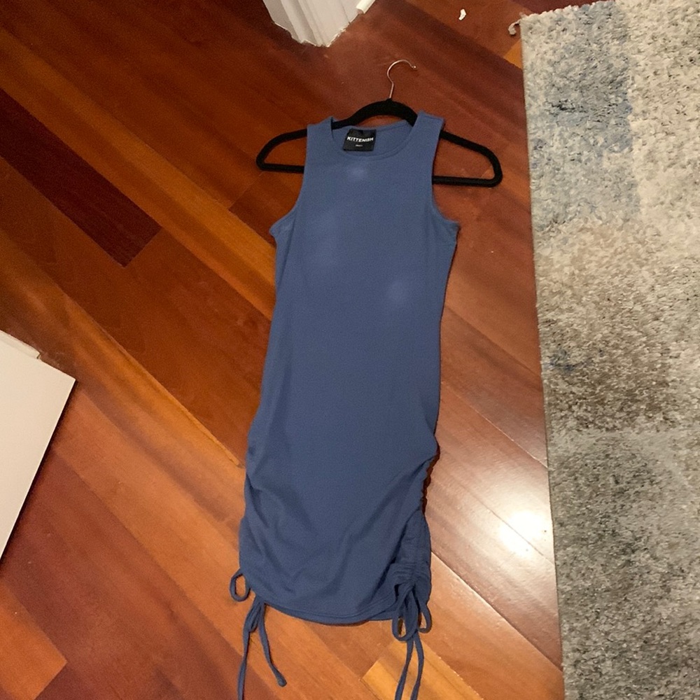 Mini Dress With Adjustable Strings On Side - image 1